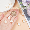 GOMAKERER 12Pcs Brass Resin Imitation Opal Pendants KK-GO0001-69-3