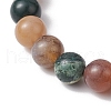 3Pcs Natural Mixed Gemstone Stretch Bracelets Sets BJEW-JB10954-5