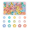 Beadthoven 120Pcs 15 Style Transparent & Opaque Acrylic Bead Frames OACR-BT0001-03-1