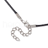Glass Seed Beads & Synthetic Blue Goldstone Beaded Cross Pendant Necklaces NJEW-MZ00103-02-5