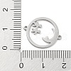 Non-Tarnish 304 Stainless Steel Hollow Connector Charms STAS-P332-09P-3