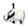 Natural Howlite Pendants G-G112-01P-17-1