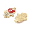 Golden Plated Alloy Enamel Pendants ENAM-K069-35G-3