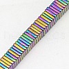 Electroplate Non-magnetic Synthetic Hematite Heishi Beads Strands G-J171A-4x4mm-01-3