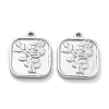 Anti-Tarnish 304 Stainless Steel Pendants STAS-R130-70P-1