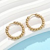 301 Stainless Steel Hoop Earrrings for Women EJEW-U066-05G-3