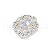 Hollow Rack Plating Brass Clear Cubic Zirconia Beads KK-L236-05S-2