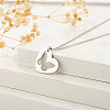 Non-Tarnish Stainless Steel Pendant Necklaces FZ5872-2-2