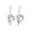 Alloy Knot Connector Charms PALLOY-F315-02P-1
