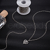 Unicraftale 1Roll 304 Stainless Steel Curb Chains CHS-UN0001-27-2