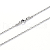 304 Stainless Steel Coreana Chain Necklace NJEW-S420-005A-P-1
