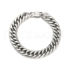 Non-Tarnish 304 Stainless Steel Cuban Link Chain Bracelets for Men BJEW-B093-03P-1