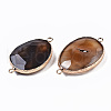 Natural Agate Links Connectors G-S359-275-3