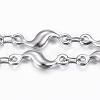 Tarnish Resistant 304 Stainless Steel Bar Link Chains CHS-H009-16P-1
