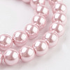 Eco-Friendly Glass Pearl Beads Strands HY-A008-8mm-RB109-3