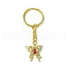 Butterfly Alloy with Cubic Zirconia Pendant Keychain KEYC-JKC00847-3