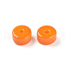 Opaque Solid Color Glass Beads X1-GLAA-N007-6x3mm-A07-2