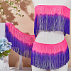 Fingerinspire 2M Two Tone Polyester Tassel Ribbon OCOR-FG0002-37A-5