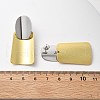 Brass Dangle Stud Earrings EJEW-S262-05GP-3