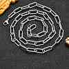 Non-Tarnish 304 Stainless Steel Paperclip Chains X-STAS-I146-02P-1