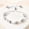 Brass Beads Slider Bracelets for Women BJEW-D317-01P-1
