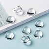 Transparent Half Round Glass Cabochons GGLA-R027-18mm-8