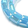 Imitation Jade Glass Beads Strands EGLA-P052-03A-01-3