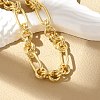 Brass Figaro Chains Bracelets for Women Men BJEW-K273-14G-2