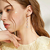 GOMAKERER 12Pcs Brass Stud Earring Findings KK-GO0001-81-7
