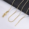 Brass Venetian Chain X-NJEW-E151-04G-2