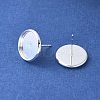 Brass Ear Studs Settings IFIN-Q005-S-NR-2