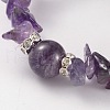 Chips Natural Gemstone Beaded Stretch Bracelets BJEW-JB02131-3