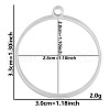 Non-Tarnish Stainless Steel Open Back Bezel Pendants PW-WGB5BE7-13-1