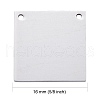 Anti-Tarnish 304 Stainless Steel Stamping Blank Tag Pendants STAS-I311-16B-P-3