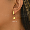 Stainless Steel Retro Dangle Stud Earrings AK7581-3-2