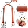 Cowhide & Polycotton Bag Handles PURS-WH0005-92AB-2