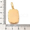 Brass Micro Pave Cubic Zirconia Pendents KK-R212-03G-07-3