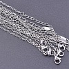 Stainless Steel Cable Chain Necklaces for DIY Jewelry Making Accessories EH9991-5-1