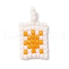 Seed Beads Beaded Charms PALLOY-MZ00256-04-2