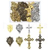 40Pcs 8 Styles Tibetan Style Alloy Pendants TIBEP-YW0001-88-1