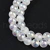Plating Natural Selenite Beads Strands G-G120-A01-03-4