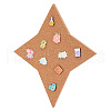 Star Wall Mounted Brooch Jewelry Display Cork Tray AJEW-WH0433-01A-1