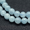 Natural Aquamarine Beads Strands G-P342-10-5mm-A+-3