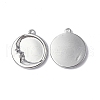 Non-Tarnish 304 Stainless Steel Pendants STAS-C066-09P-1