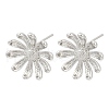 Brass Stud Earring Findings KK-Z099-05P-01-1