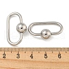 304 Stainless Steel Screw Carabiner Lock Charms STAS-C092-03B-P-3