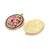 304 Stainless Steel Enamel  Pendants STAS-B084-07G-01-2