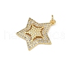 Brass Micro Pave Cubic Zirconia Pendants KK-S528-02G-2