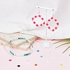 SUNNYCLUE 800Pcs 10 Colors Opaque Acrylic Slide Charms OACR-SC0001-36A-4