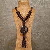Bohemian Style Natural Coconut Beaded Pendant Tassel Necklaces for Women FS-WGFADBE-05-1